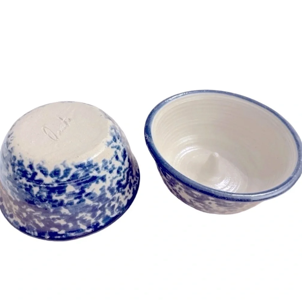 Artisan Ceramic Apple Baking Dish - a Pair signed by Artist